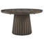 Table de salle à manger extensible ronde avec 4 chaises d'appoint-1100090790