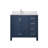 Bath Vanity with Left Offset White Quartz Top and Faucet Set-1902190977