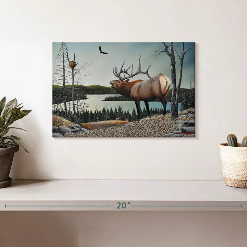 Brampt Bugling Elk, 8" H x 12" W
