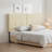 Upholstered Headboard Queen Size Faux Leather