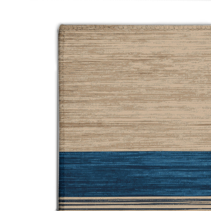 Tapis intérieur / extérieur gris HorizontalStripes, Rectangulaire 2 pi x 3 pi