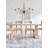 6 Lights French Country Farmhouse Vintage Copper Brass Chandelier