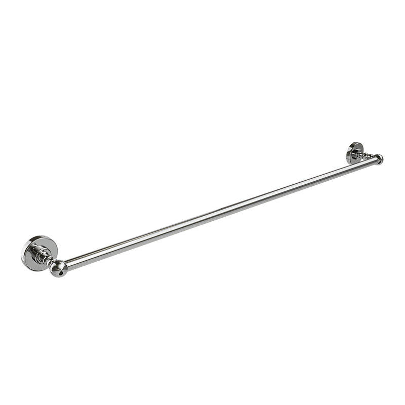 Ember Wall-Mounted 30" Towel Bar - Chrome, Premium Brass Construction, Installation Hardware Included, Chrome