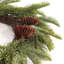Couronne de pin et de feuilles d'olivier en PVC 21 po