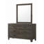 Commode contemporaine à six tiroirs, armoire de rangement latérale en bois pour chambre à coucher-1440964497
