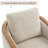 Dove 29.2" Wide Upholstered Swivel Accent Barrel Chair with Solid Wood Frame-1817946933-1817947080