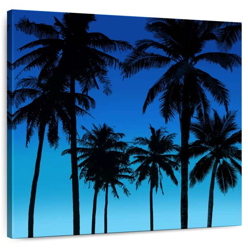 Gillard Palms Black On Blue I