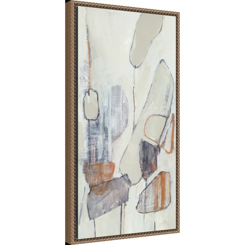 Textured Harmony by Lera Framed Canvas Wall Art Print