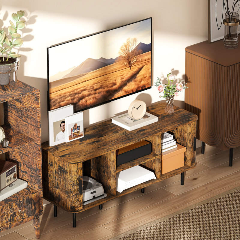 TV Stand for TVs up to 55", Rustic Brown
