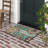 Arayig Floral Welcome Recycled Rubber All Weather Non-Slip Outdoor Door Mat
