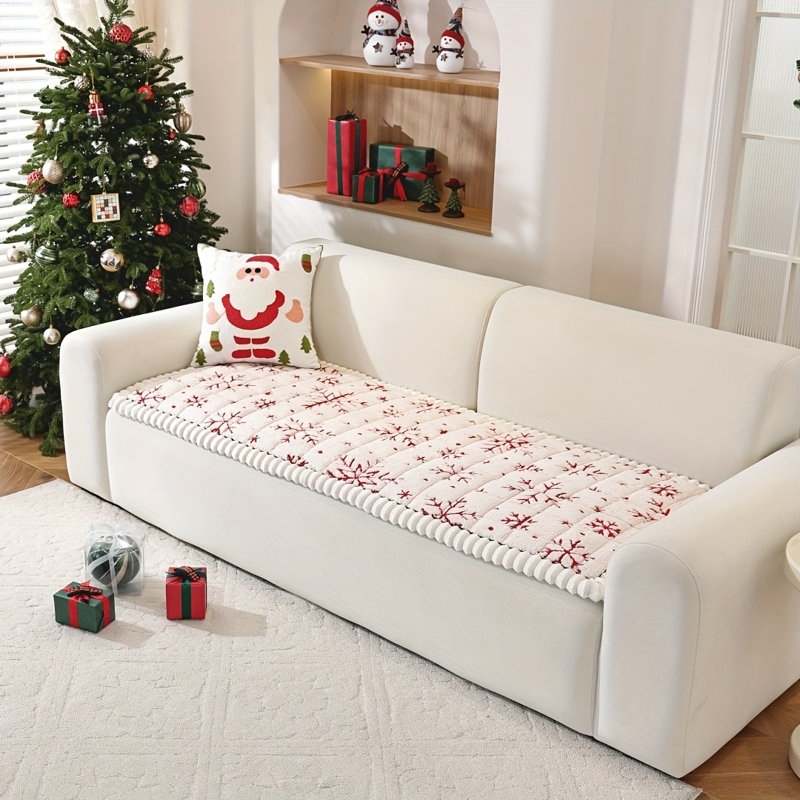 Coussin de canapé, H 1,18 po x l 82,7 po x P 27,5 po, Mélange de polyester blanc