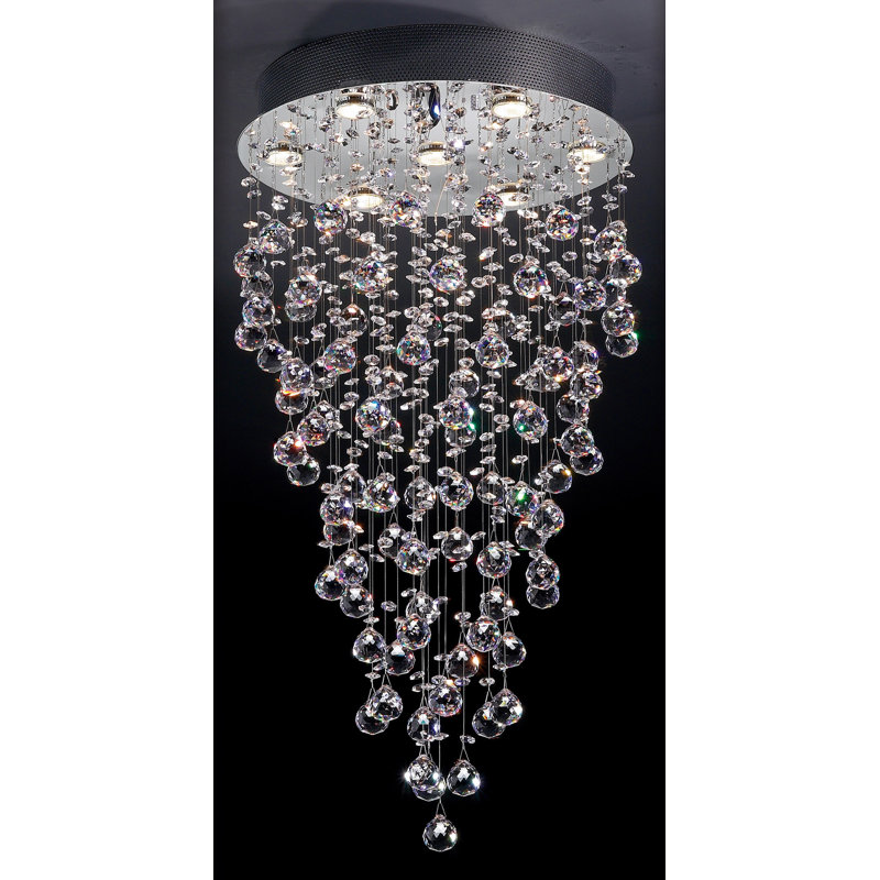 Lustre géométrique 7 lumières unique/statement Rayna