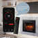 Uptown 23" Infrared Electric Fireplace Insert Heater with Trim Kit, Compatible with Alexa & Google, Remote Control