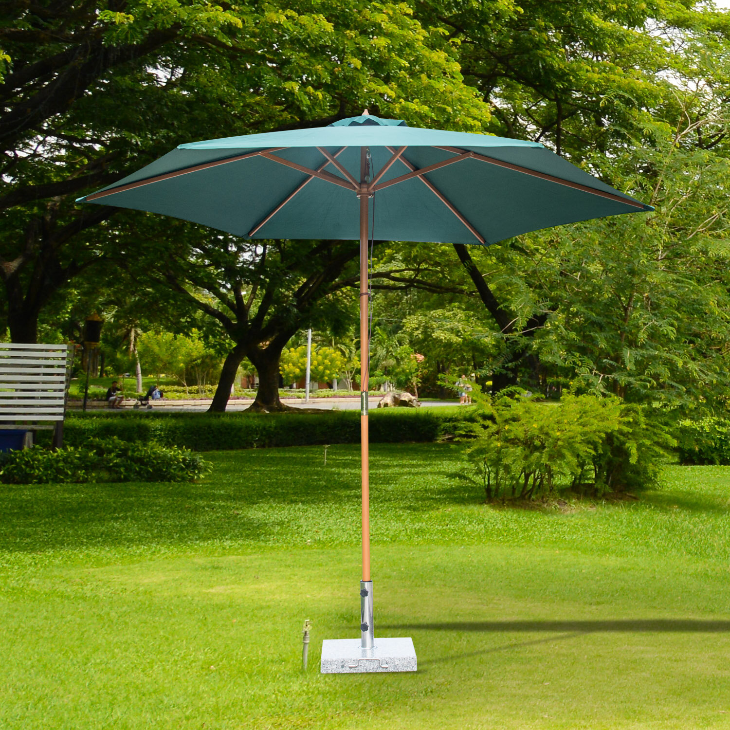 Highland Dunes Audwin 106'' Tilt Market Umbrella | Wayfair