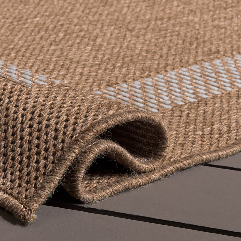 Sisal Performance 810 Geometric Indoor/Outdoor Rug, Runner 2' x 8'