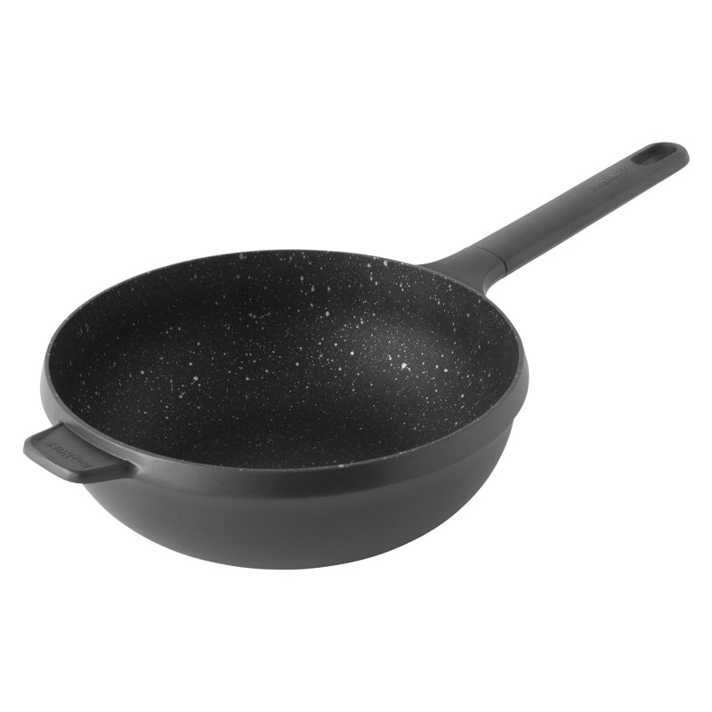 Wok en aluminium antiadhésif Gem, H 4 po x l 12 po x P 21 po