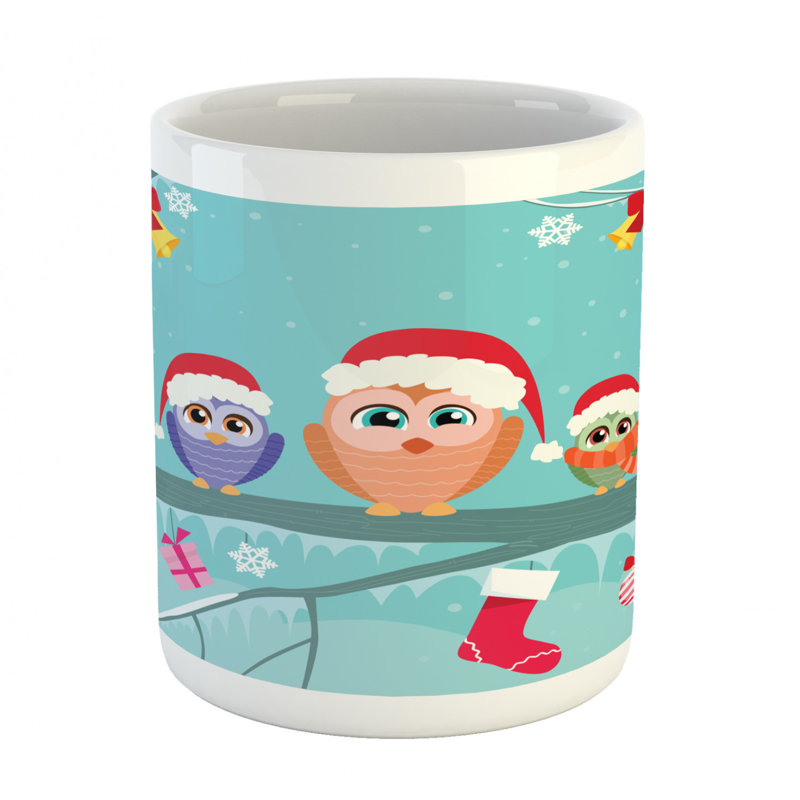 Grande tasse à café family hibou