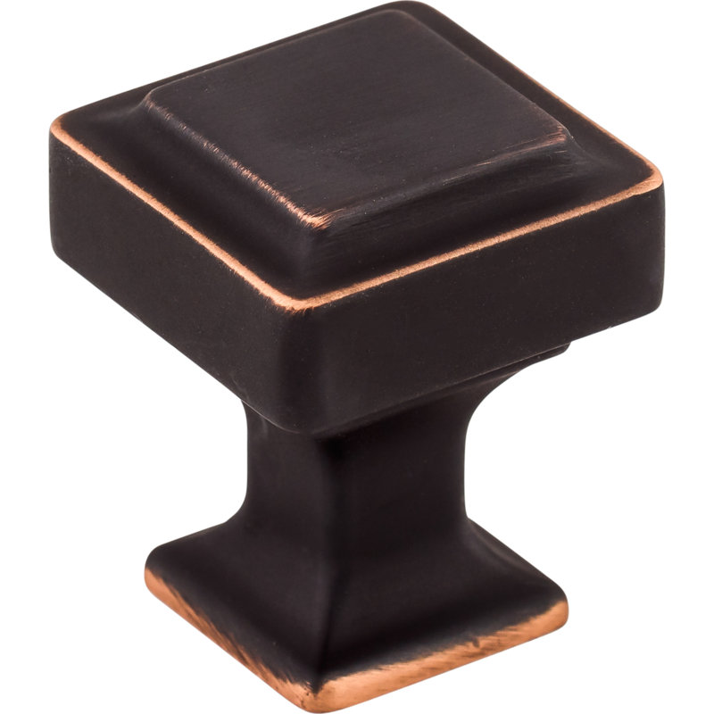 Ascendra Square Knob, Umbrio, 1" Length