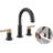 Nicoli Pull-Down Widespread Bathroom Faucet, Pull Out Sprayer Bathroom Sink Faucet-105354284
