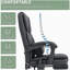 Fauteuil de bureau en similicuir avec massage, fauteuil de bureau, fauteuil inclinable-978018248