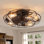 Ventilateur de plafond en cage 20,4 "avec ensemble d'éclairage et télécommande inclus Bloneva Farmhouse