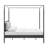 Marlowe 4-Poster Canopy Metal Platform Bed-113958806