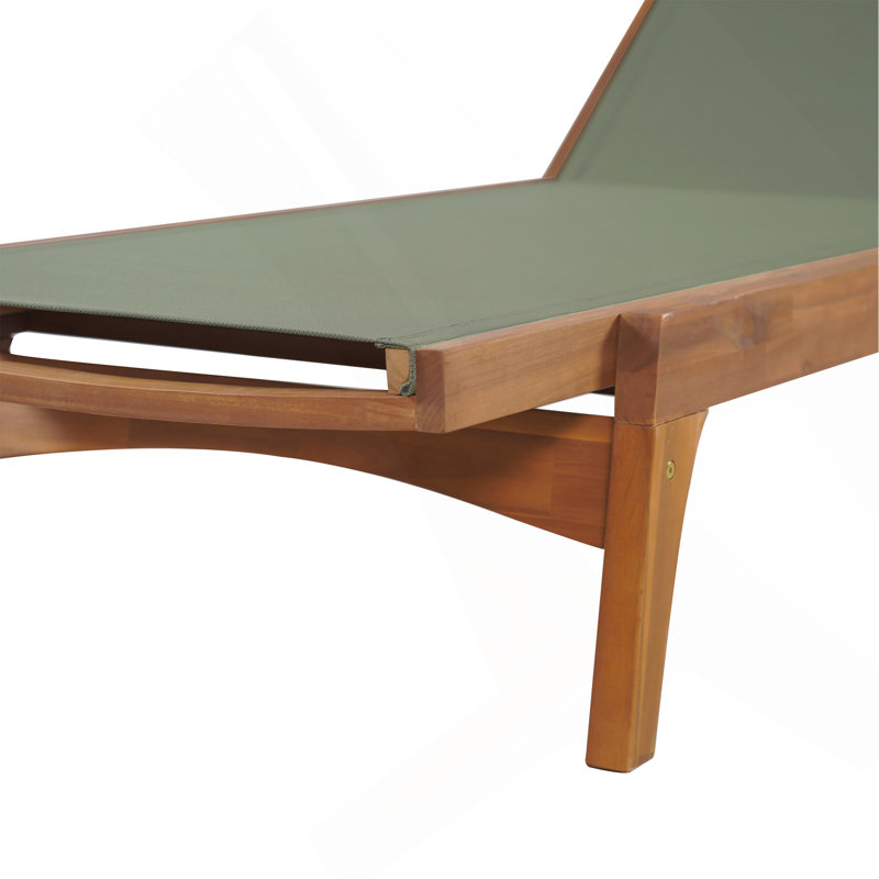Chaise longue d'extérieur, Vert