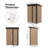 4.27FT x2.42FT Metal Garden Shed 5 X 3 FT Pent Roof with Hinge Door