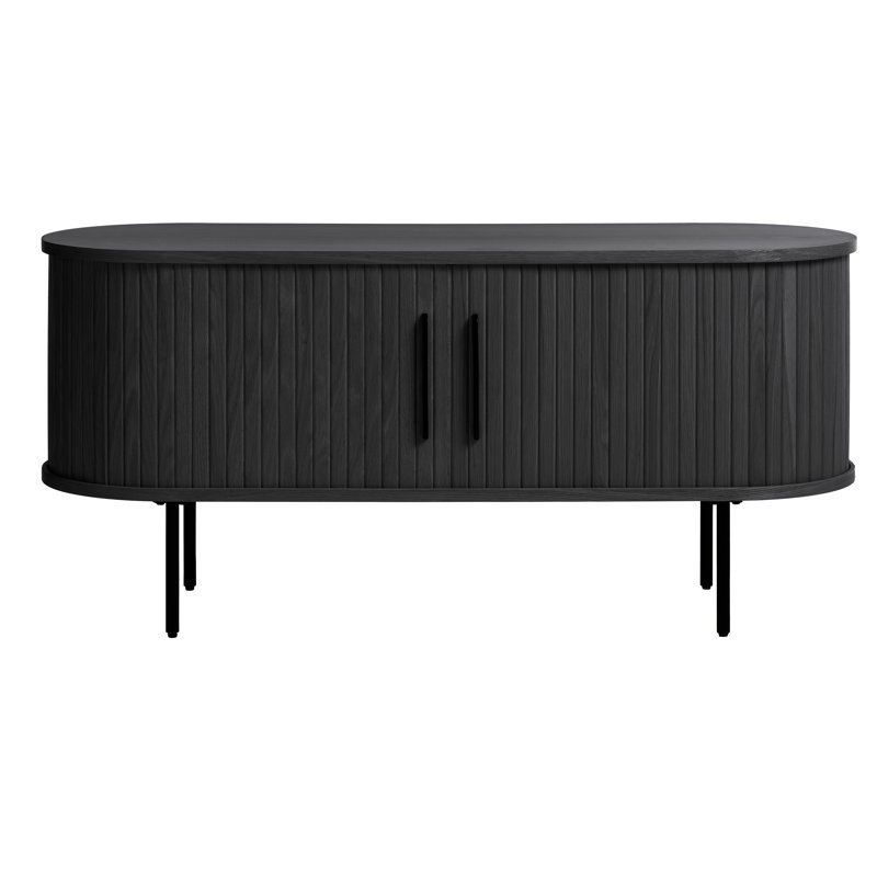 Iris TV Stand for TVs up to 65", Black Oak