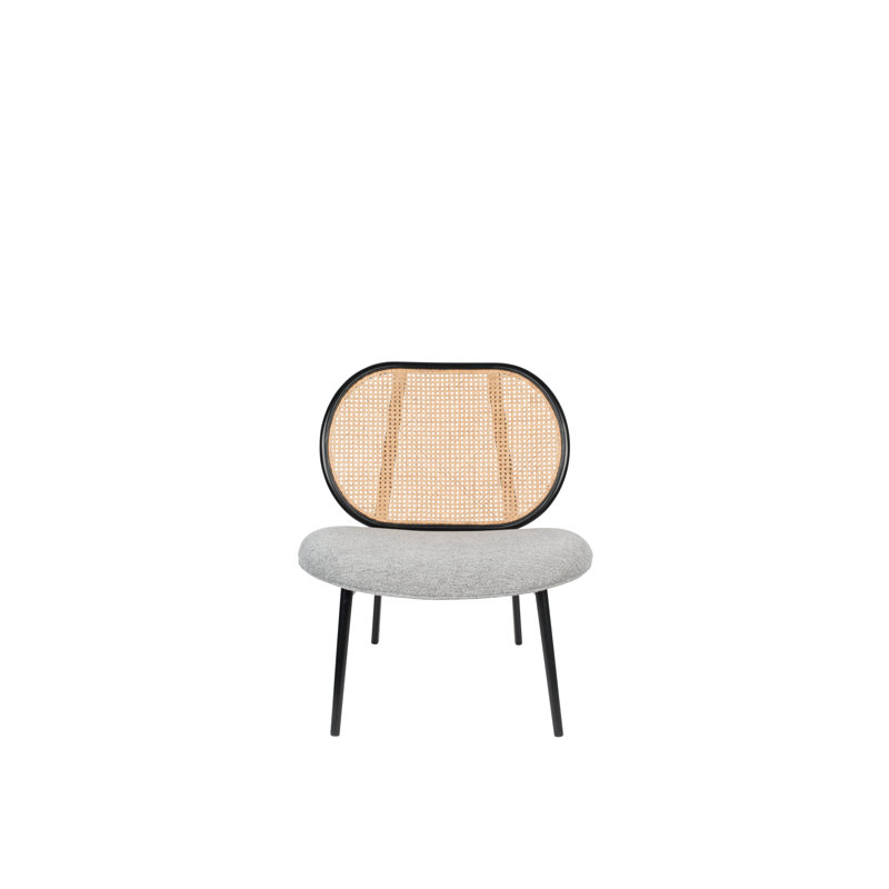 Spike Lounge Chair, Gray Polyester