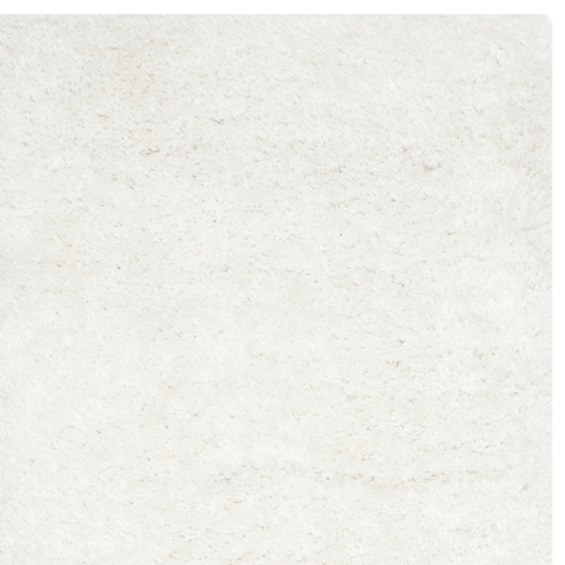 Tapis blanc Delane, Carré 6 pi