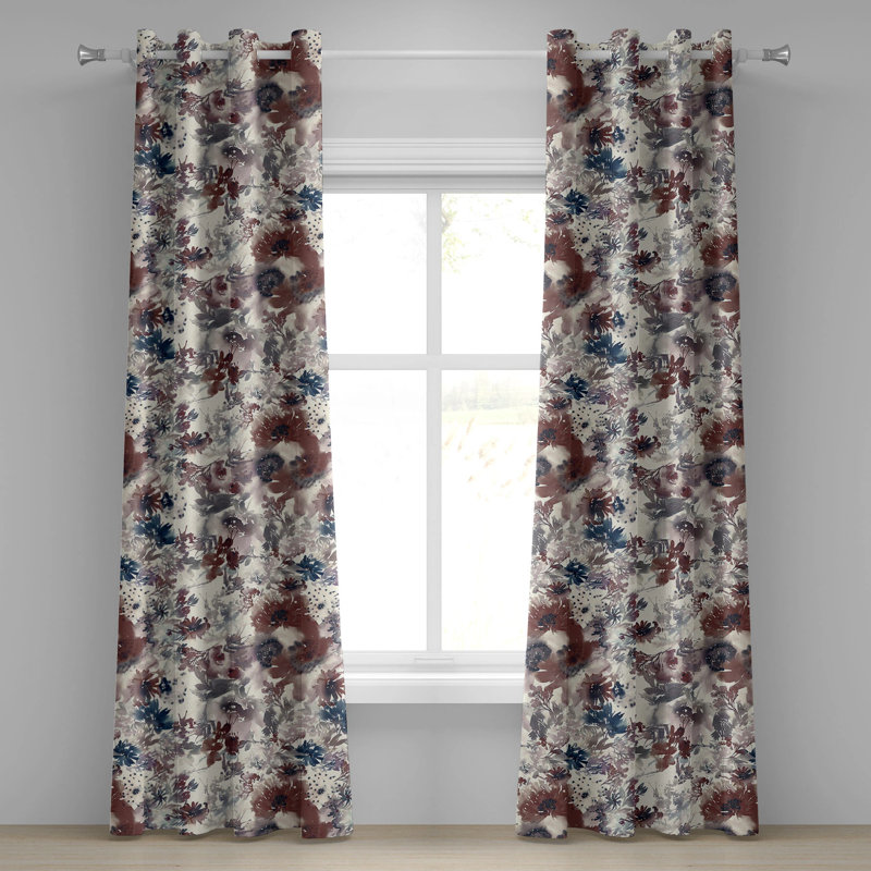 Aliff Semi Sheer Curtain Pair