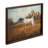 Wood Framed Glass Wall Decor with Pointer Dog Image