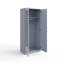 Brendle 2 Door Wardrobe - High Gloss Front, Soft Close Doors, Polished Metal Handles-39703057