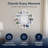  Photo Collage White & Blue Wall Clock 20"