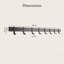 Aluminium Wall Mounted Coat Rack-1255946670