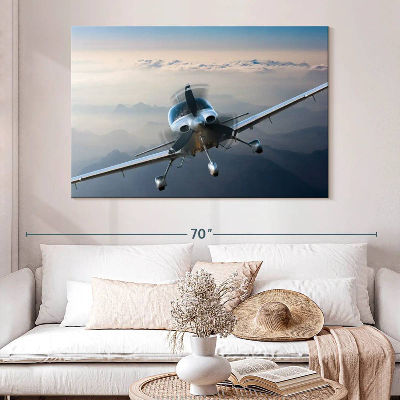 Mehar Private Propeller Plane, 34" H x 51" W