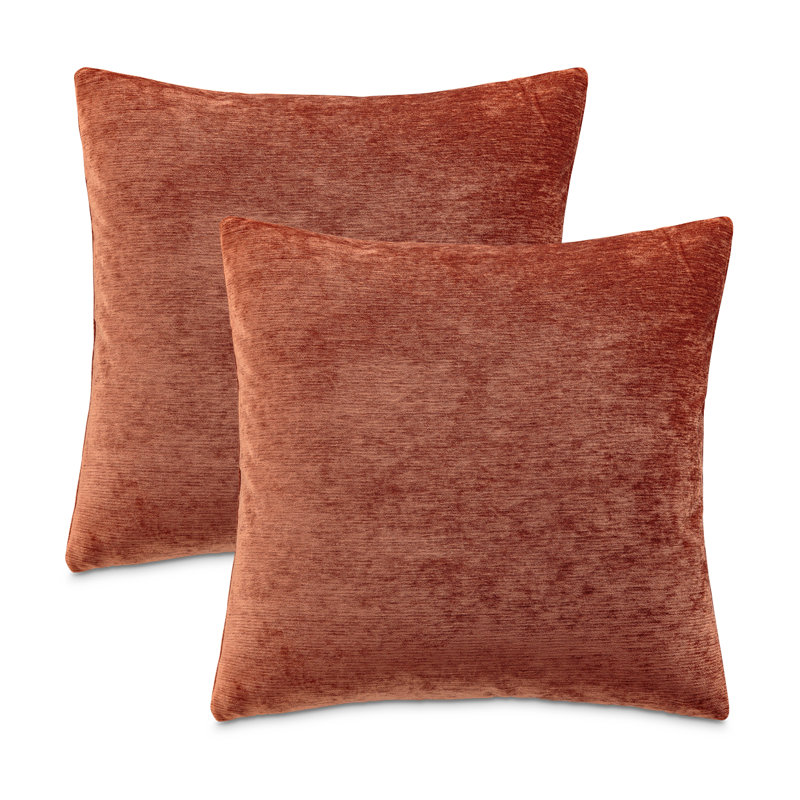 The Smith Feather Reversible Throw Pillow, Sienna