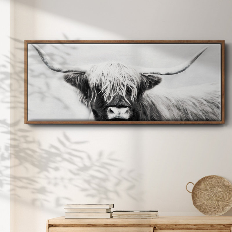 Highland Longhorn - toile encadrée