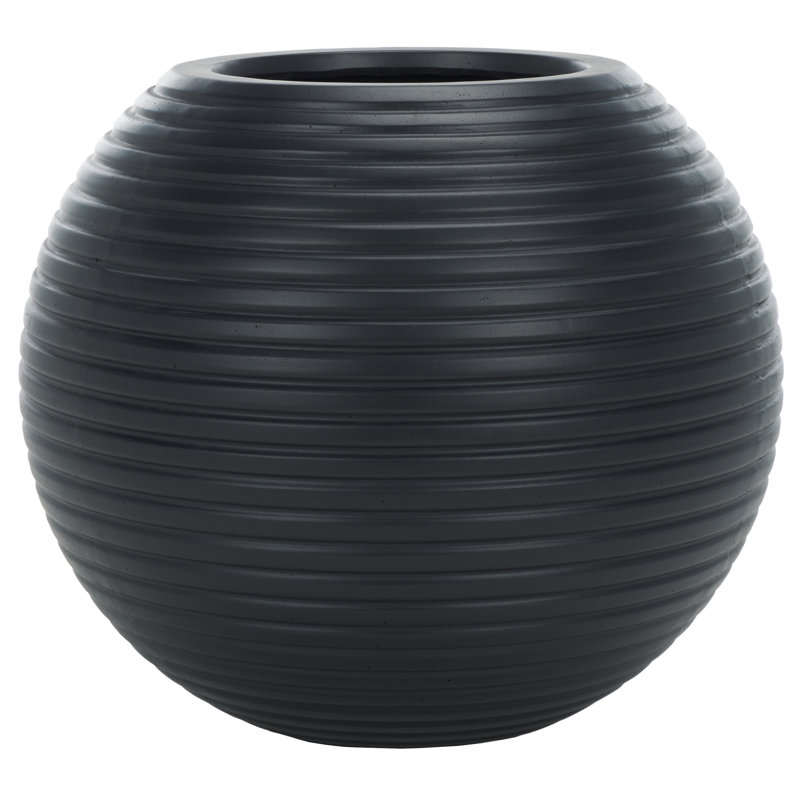 Handmade Concrete Pot Planter, Black