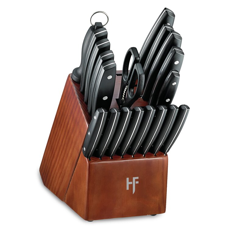 Hampton Forge Skandia Harley - 14 Piece Knife Block Set, Full Tang,  Triple Rivets, Forged, German Quality