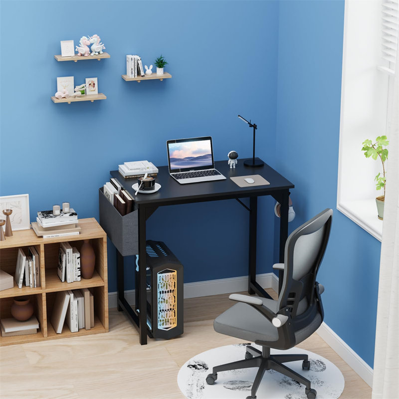 Bureau d'écriture Toygar, Noir / Noir, H 29,8 po x l 31,42 po x P 19,02 po