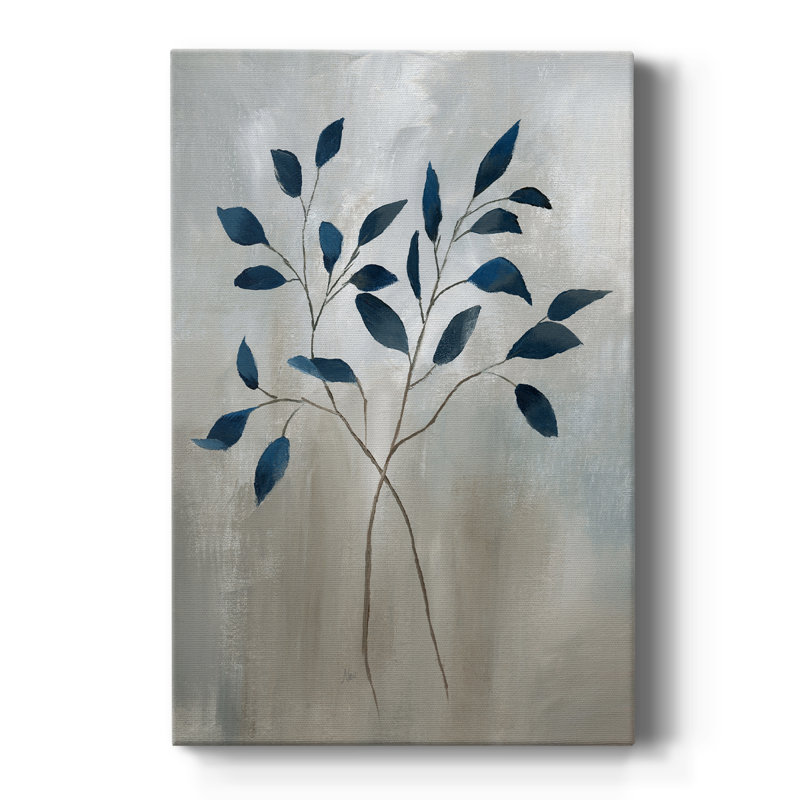 Feuillage indigo I - galerie Cavas, H 36 po x l 24 po