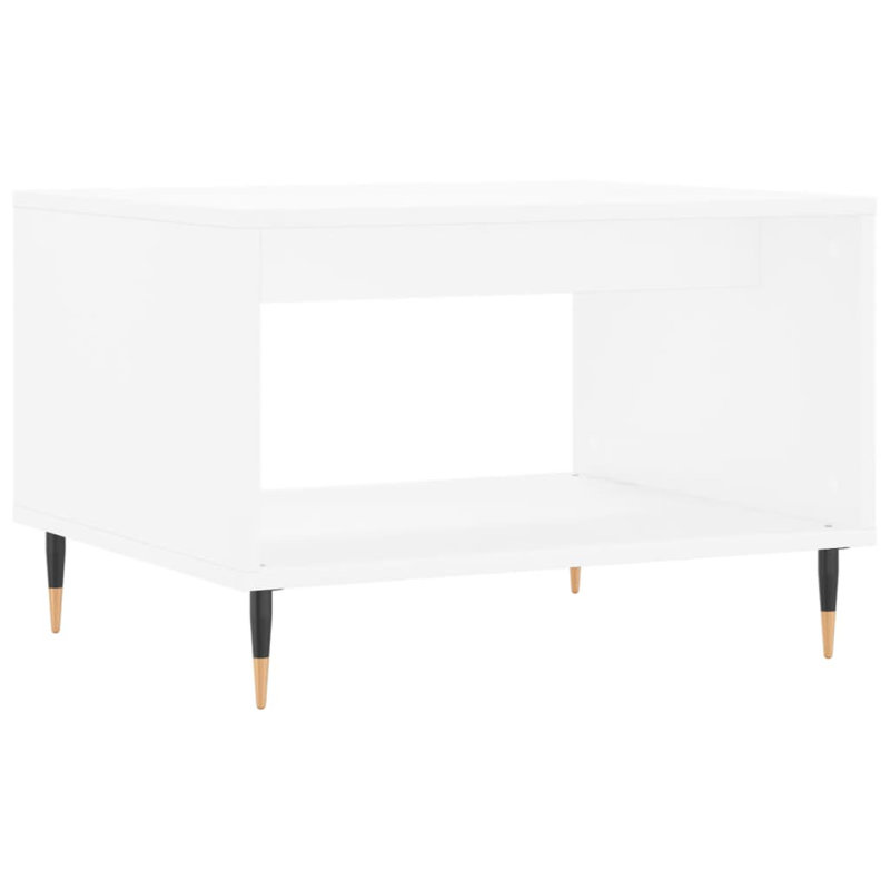 Aroon Four Leg Coffee Table with Storage, White
