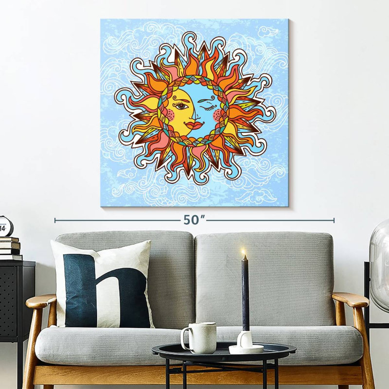 Caricature d'Oberle soleil et lune bohème