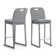 Polyethylene (PE) Wicker Outdoor 28'' Bar Stool with Cushion