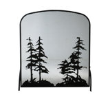 Tall Single Panel Fireplace Screen