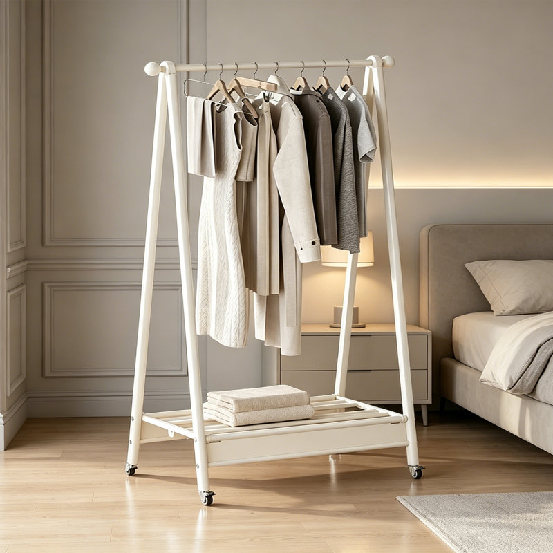 Rolling Entryway Coat Rack