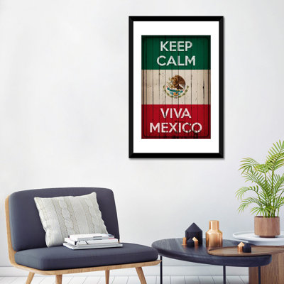 «Keep Calm and Viva Mexico», impression sur toile