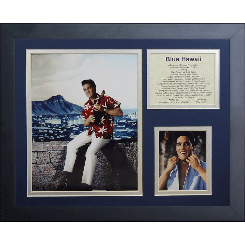 Memorabili encadrée elvis presley blue hawaii